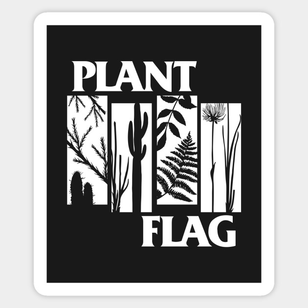 Plant Flag - White Print